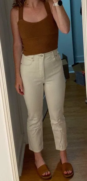 Abercrombie The Ankle Straight Ultra High Rise thumbnail 5