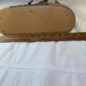 Vintage Dooney & Bourke Baby Blue Signature Crescent Hobo Shoulder Bag Y2K Purse thumbnail 8