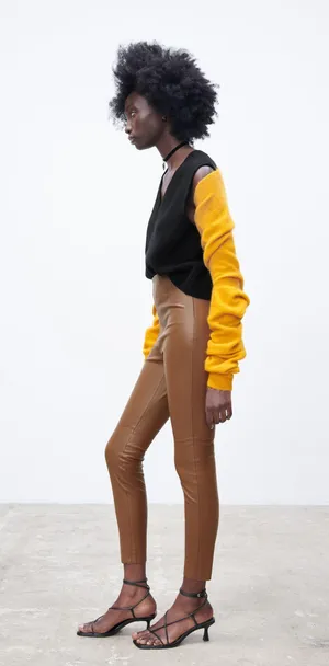 nwt high waisted faux leather leggings pants thumbnail 11