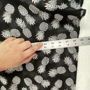 CoverUp Womens L Black & White Pineapple‎ Sheer top Swim Coverup no tag PTP 24" thumbnail 2