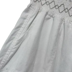 April Kiss Linen Pants Beach Summer Boho NWT High Waist Wide Leg SZ LG White thumbnail 9