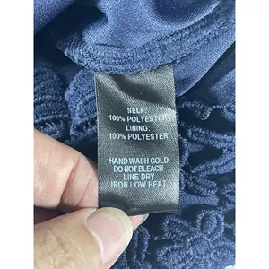 Lulus Navy Blue Floral Crochet Lace Halter Neck Bodycon Mini Dress Style 61976A thumbnail 8