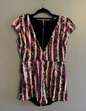 Sequin Romper thumbnail 1