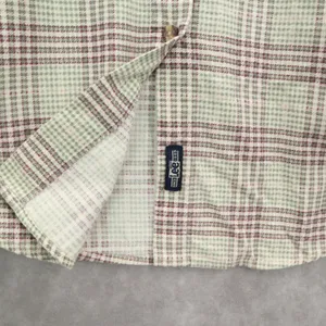 Lee Green Flannel Plaid Long Sleeve Button‎ Up Western Cotton Work Vintage Small thumbnail 8