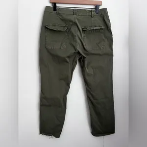 Anthropologie Pilcro Utility Slim Straight Leg Pants olive Green 32 thumbnail 4