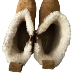 NIB MADEWELL The Marceline Clog Boot in Shearling Toffee Size 5 thumbnail 7