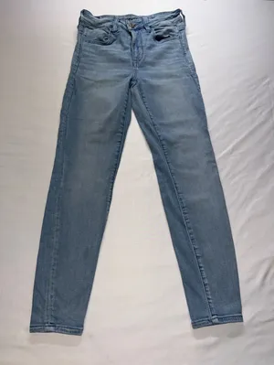 American Eagle Jeans Women 6 Short‎ Blue Ne(x)t Level Stretch Skinny Denim thumbnail 1
