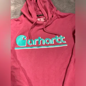 Carhartt Women's Pink Hoodie Sweater tencel fiber series loose fit medium thumbnail 2