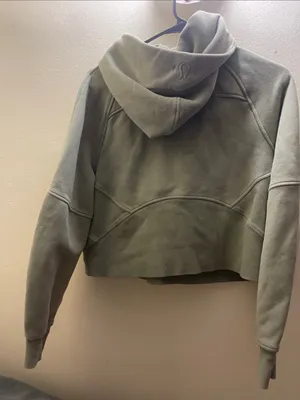 Lululemon Scuba Oversized 1/2 Zip Hoodie Rosemary Green thumbnail 9
