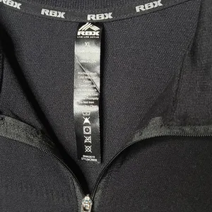 Reebok long sleeve quarter zip warm running shirt thumbnail 2