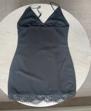 superdown Gigi Lace Hem Dress in Black thumbnail 4