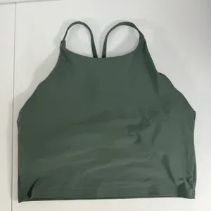 Old Navy XL X Large‎ Light Support PowerSoft Longline Sports Bra Green Stretch thumbnail 3