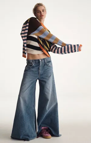 Citizens of Humanity Amari Ultra Wide Leg Jeans in Dweller Size 27 thumbnail 1