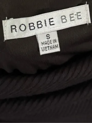 Vintage Y2K Robbie Bee Sm Brown Cowl Neck Belted Midi Dress Whimsigoth Bohemian thumbnail 9