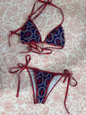 Shein Lobster Bikini Set thumbnail 3