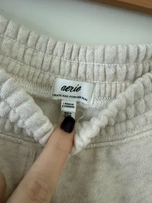 Aerie Cream Waffle Sweatpants thumbnail 2