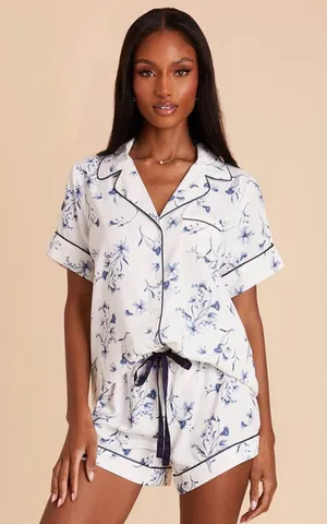 Birdy Grey Jonny Satin Floral Pajamas thumbnail 1