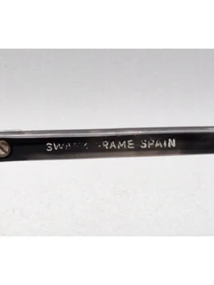 Vintage Swank 932 Eyeglass Frames Brown Oversized 70s Retro Made in Spain thumbnail 7