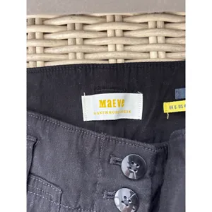 Maeve by Anthropologie The‎ Naomi Linen Blend Wide Leg Flare Pants Size 4 boho thumbnail 6