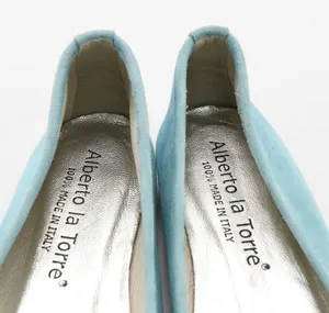 Alberto la Torre blue suede ballet flats size 37 thumbnail 6