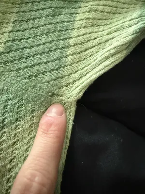 {AEROPOSTALE} Light and Dark Green Striped Hooded Button Pullover thumbnail 7