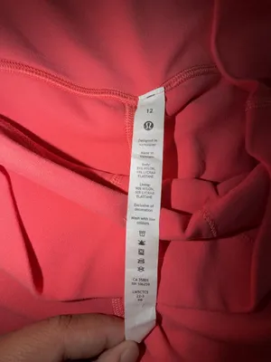 Lululemon Align High-Rise Crop Leggings Women’s Size 12 Pink Coral Yoga Pants thumbnail 5