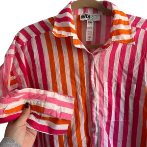 BEACH RIOT Alexa Top Sunset Stripe Button Down Small/Medium‎ thumbnail 6