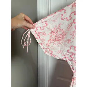 LoveShackFancy‎ Mastey Bow Print Empire Waist Maxi Dress L Easter Cottagecore thumbnail 5