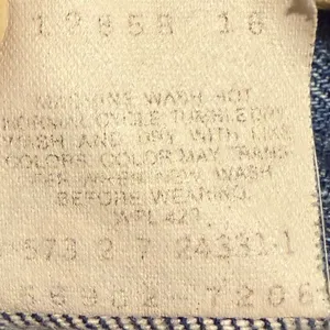 Vintage Levis High Rise Tapered Leg Jeans Made in USA Medium Wash Denim Size 18 thumbnail 10
