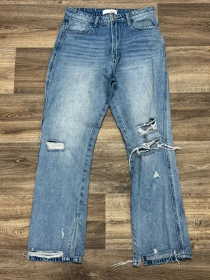 Vervet Distressed Split Hem Straight Jeans Women’s 28 thumbnail 1