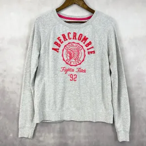 Abercrombie Fitch‎ Women Sweatshirt Large Y2K Collegiate Retro Streetwear Preppy thumbnail 1