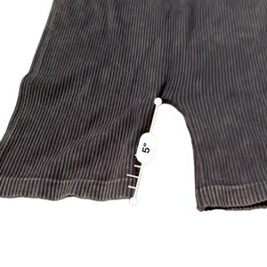 Aura Purple Gray Ribbed High Rise‎ Activewear Biker Shorts Sz S/M NEW thumbnail 7