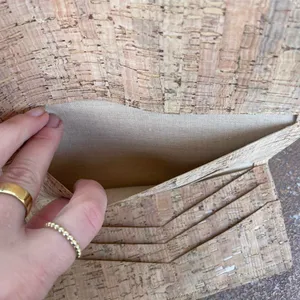 Handmade cork trifold wallet thumbnail 3
