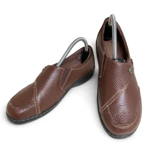 Clarks Ashland Lane Q Redwood Brown Leather Slip-On Comfort Loafers Size 9.5M thumbnail 1