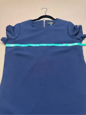 Lulu's Navy Short Sleeve Shift Mini Dress thumbnail 7