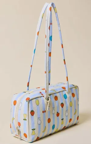 BAGGU Regular Bowler Bag- Picnic Stripes Miffy thumbnail 1