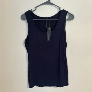 NWT Kay Celine Sleeveless Top Blouse Shirt Blue Large capsule basic casual thumbnail 4