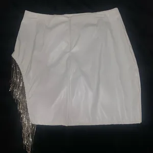 Windsor White Mini Skirt with Fringe thumbnail 9