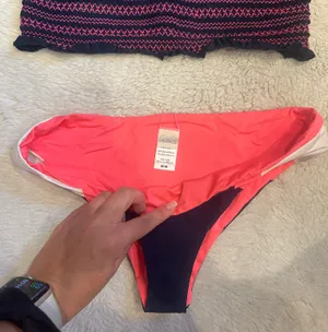 l*space Coral and Navy Bikini Set thumbnail 2