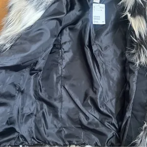 NWT H&M furry/leather jacket thumbnail 3