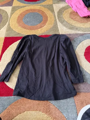 ALC Frank LTD Karlie Tee Black 3/4 Sleeve Puff Sleeve Top 100% Cotton Women’s XS thumbnail 5