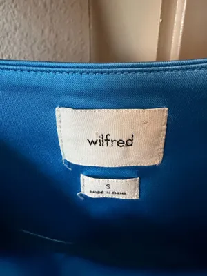 Wilfred Aritzia Shine Bustier Top Blue thumbnail 4