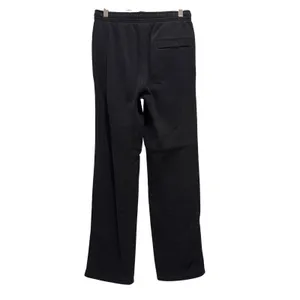 Nike Sweatpants Unisex‎ Small Black Fleece Straight Leg Loungewear Travel Swoosh thumbnail 2