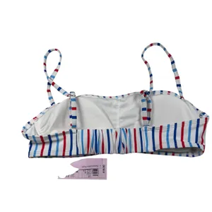 Wild Fable Bikini Top Women's Small Multicolor Striped Adjustable NWT thumbnail 2