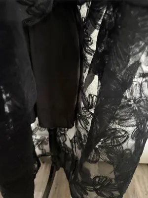 Black Embroidered Puff thumbnail 8