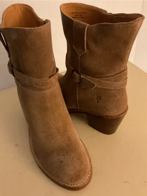 Frye Women's Suede Chelsea Heeled Boots US 6.5 thumbnail 2