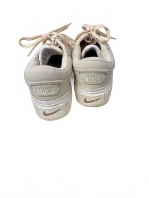 Nike Beige Platform Sneakers with White Swoosh - Size 6.5 thumbnail 3