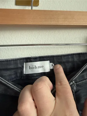 Bohme Atzi Wide Leg Jeans Charcoal Grey High Rise Women’s Size 26 thumbnail 3