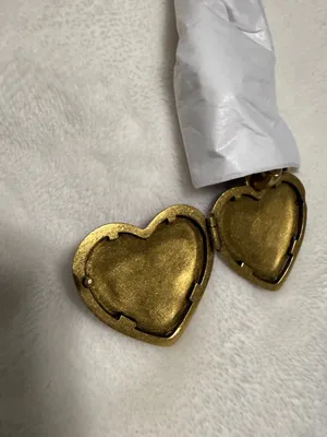 Coach Bow Heart Locket Bag Charm Keychain thumbnail 10