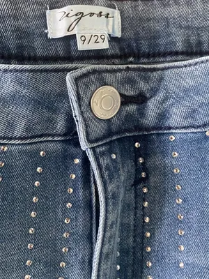Vigoss Rhinestone Jeans High-Rise Straight Leg Size 9/29 NWT thumbnail 11
